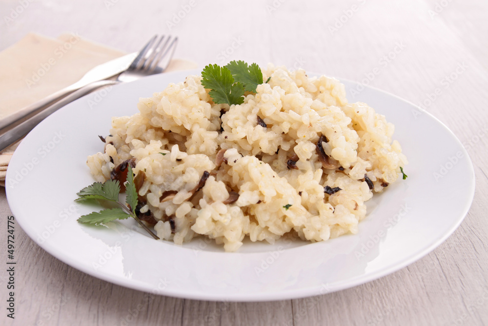 mushroom risotto