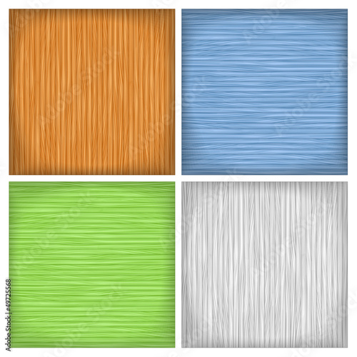 Set of four colored wood backgrounds