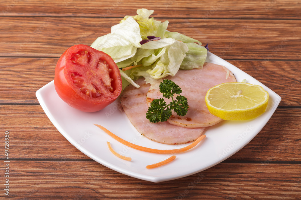 pavo a la plancha con ensalada