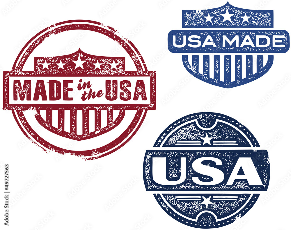 Vintage Made in USA Stamps