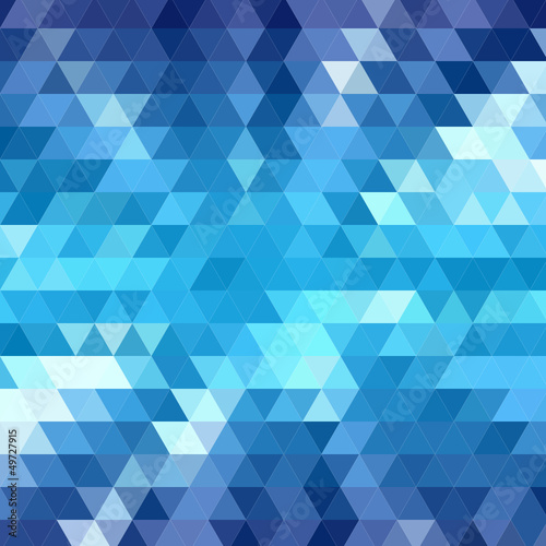 blue bright abstract triangles background