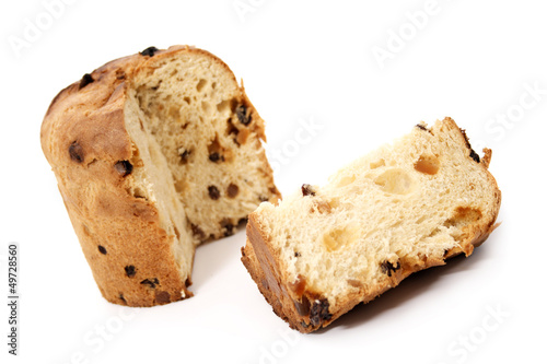 Panettone and slice