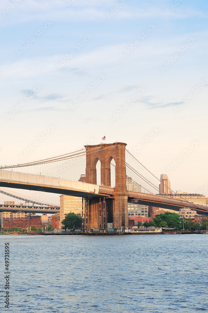 Obraz premium New York City Manhattan Brooklyn Bridge