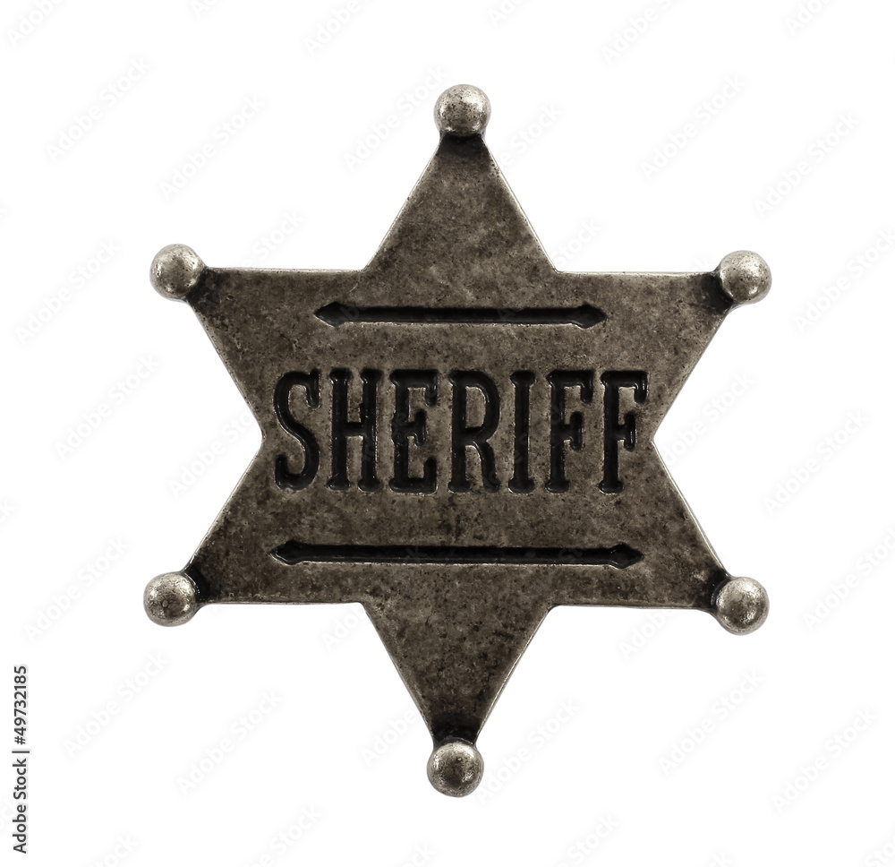 Fototapeta premium Sheriff star badge