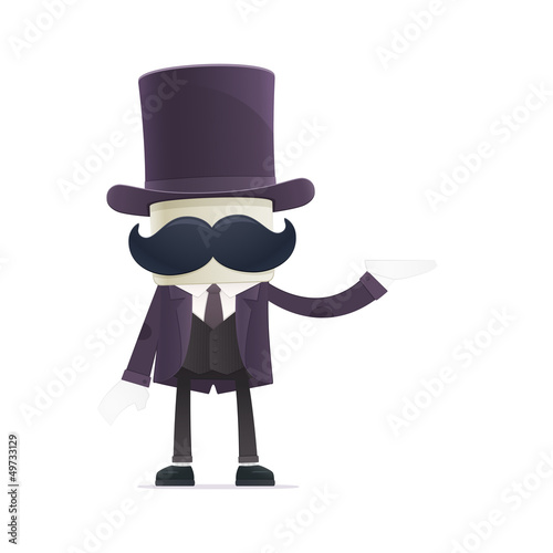 funny cartoon illusionist