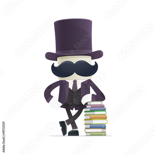 funny cartoon illusionist