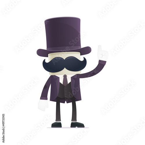 funny cartoon illusionist