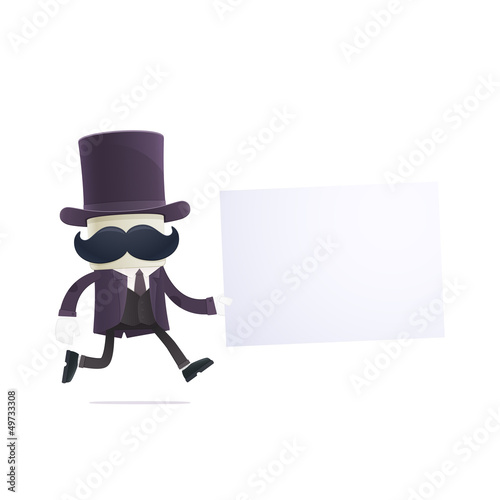 funny cartoon illusionist