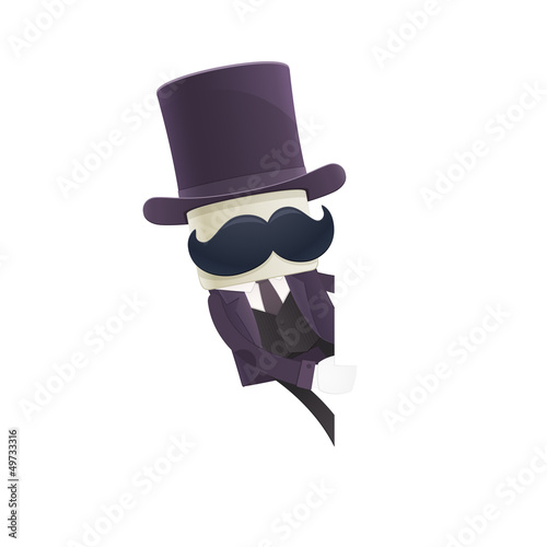 funny cartoon illusionist