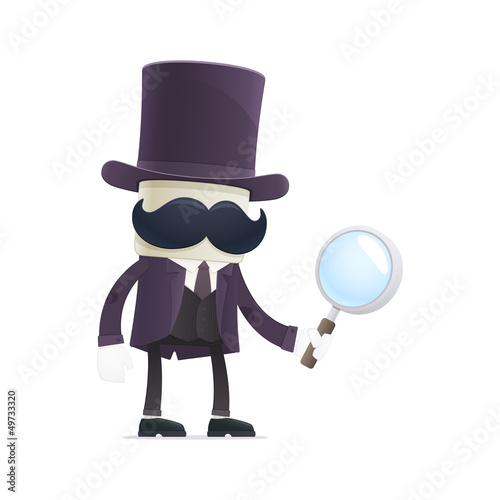 funny cartoon illusionist