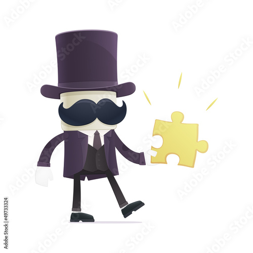 funny cartoon illusionist