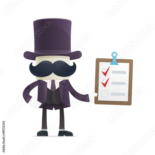 funny cartoon illusionist
