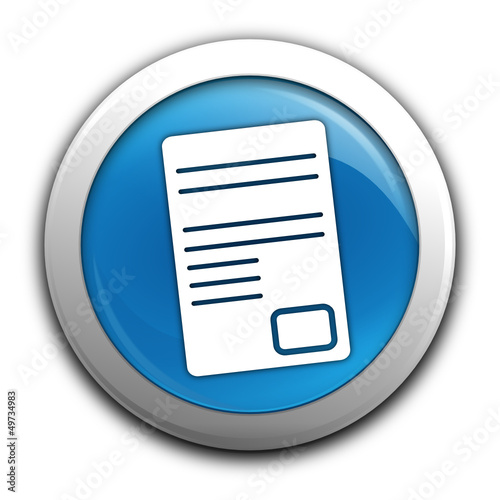 document sur bouton bleu