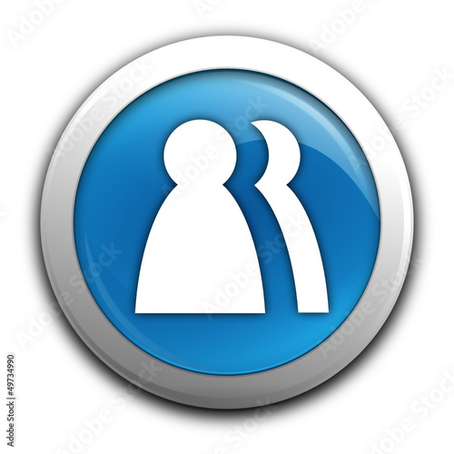 contacts sur bouton bleu