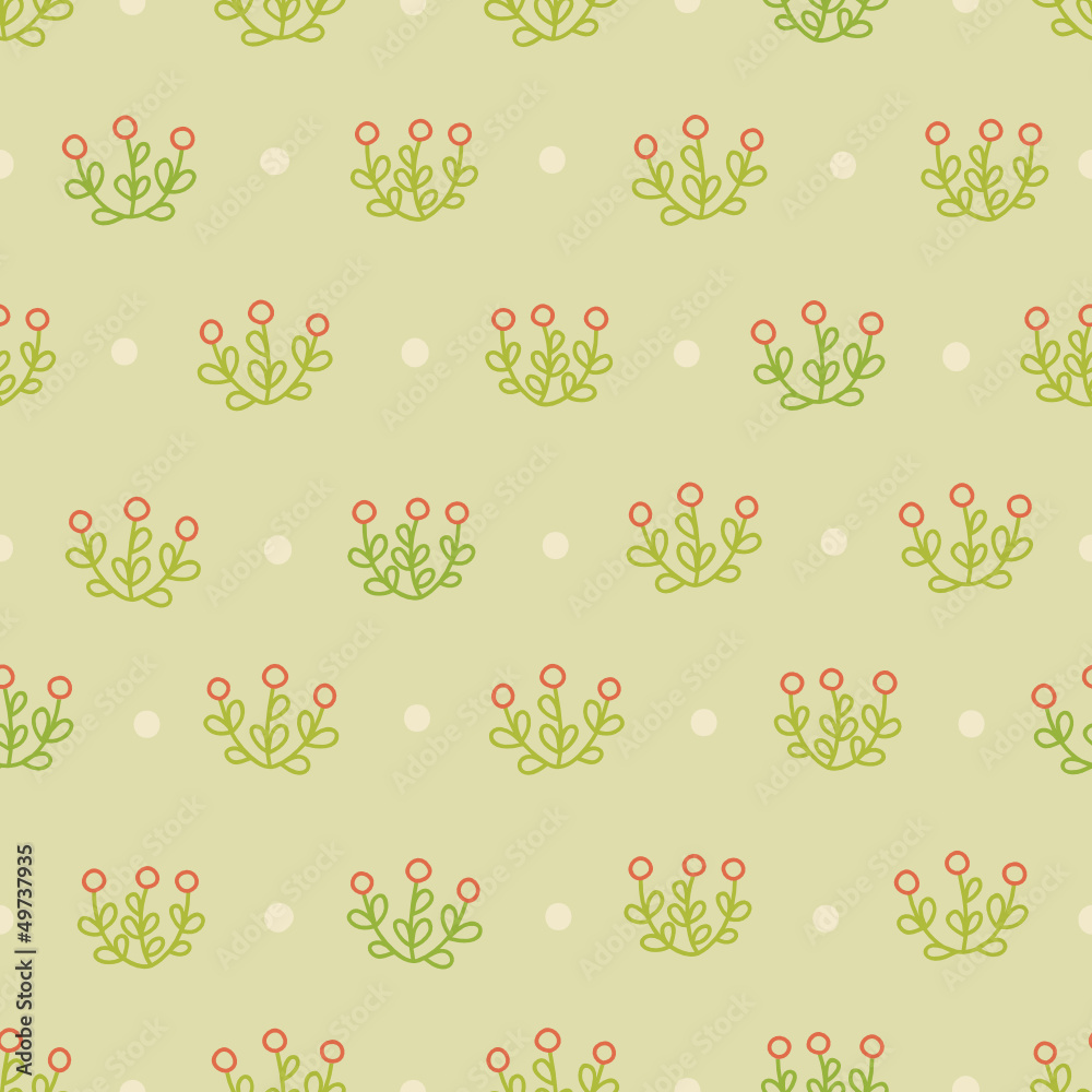 Fototapeta premium Floral seamless pattern