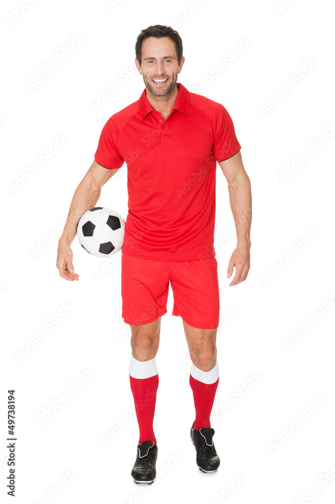 Portrait of soccer player