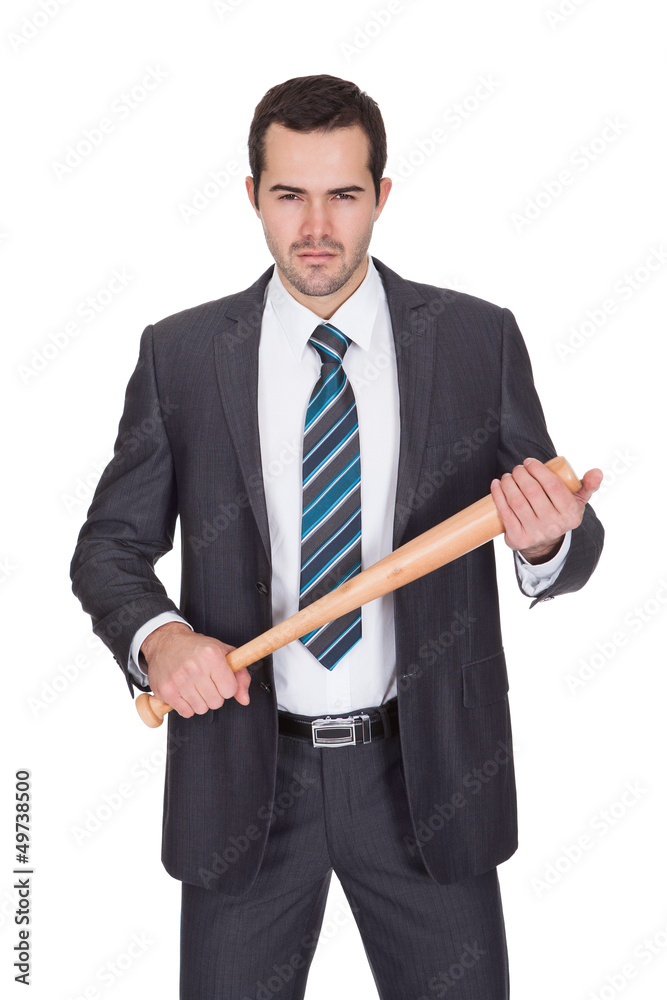 Gangster with baseball bat Gangster with baseball bat