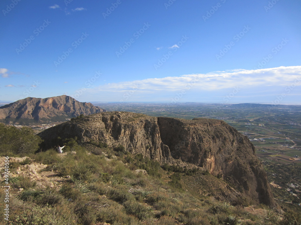 Obraz premium Sierra de Orihuela y Sierra de Callosa Alicante