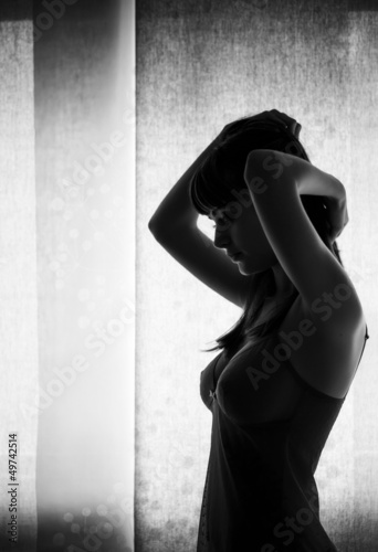 Obraz na plátne Sensual woman portrait