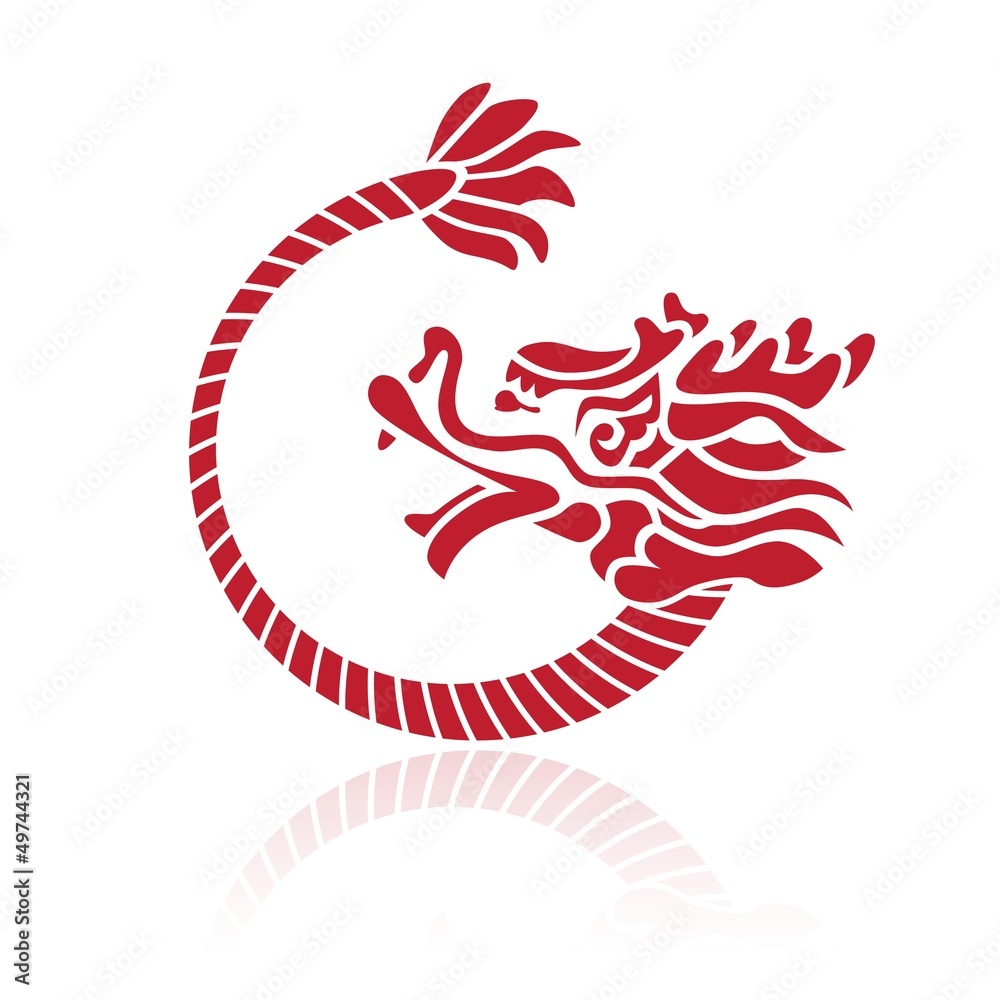 Obraz premium Dragón chino