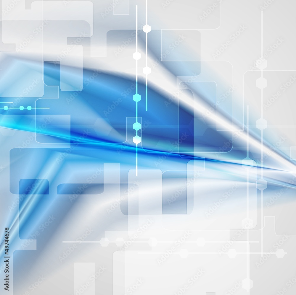 Colourful blue tech design Colourful blue tech design