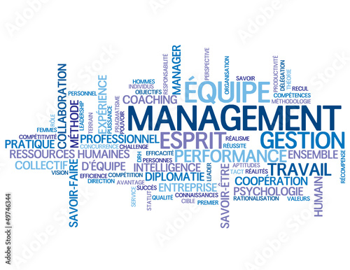 Nuage de Tags "MANAGEMENT" (équipe gestion ressources humaines)