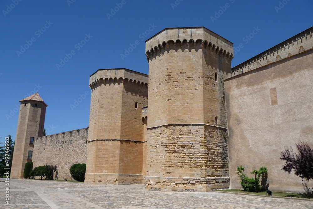 Festungsmauer Kloster Poblet, Katalonien