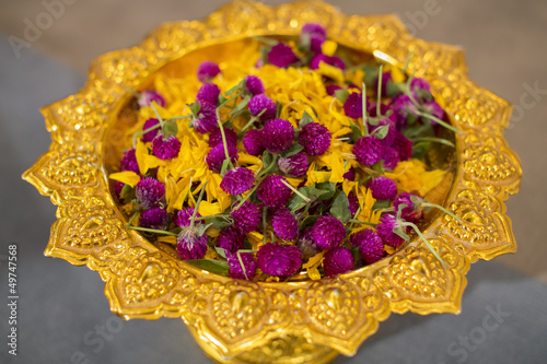 Fototapeta Naklejka Na Ścianę i Meble -  Amaranth and Mary gold petal