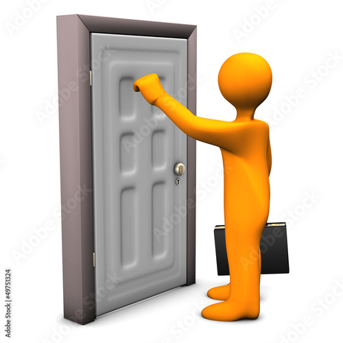 Fotografie Frontdoor Knocking
