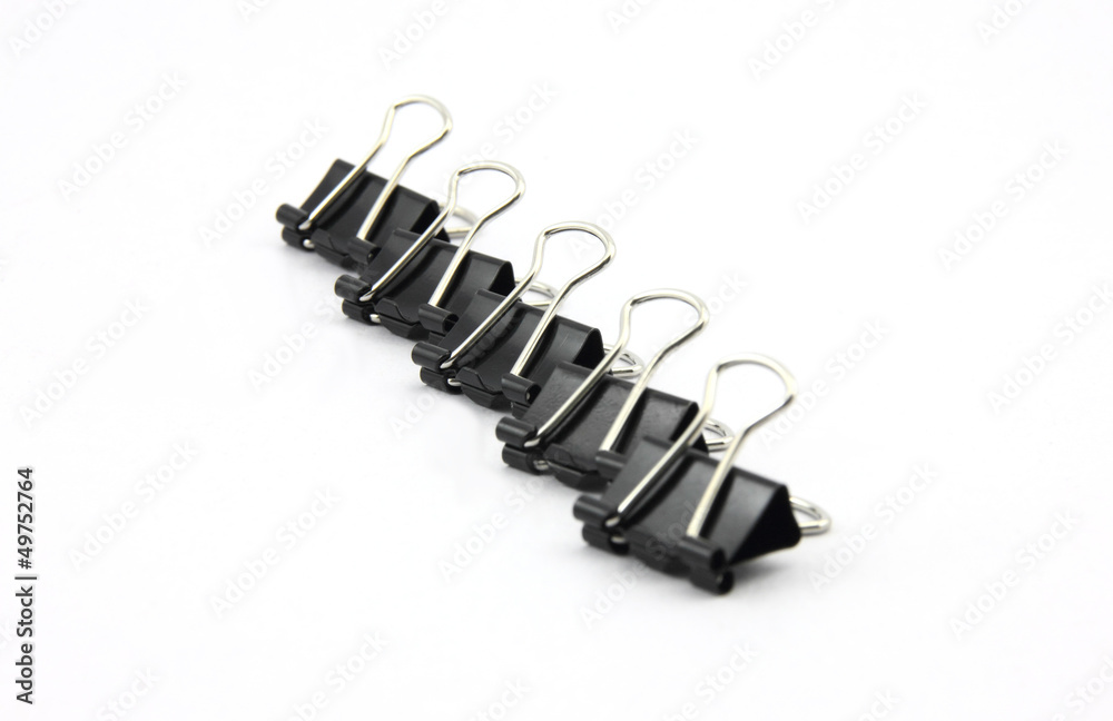 Set of paper clip isolated on white Set of paper clip isolated on white