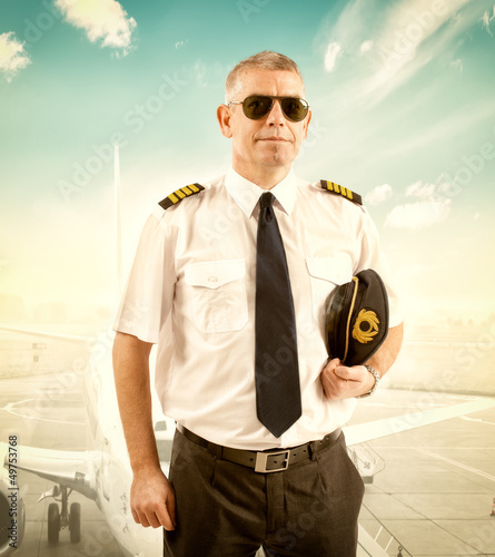 Airline pilot photo