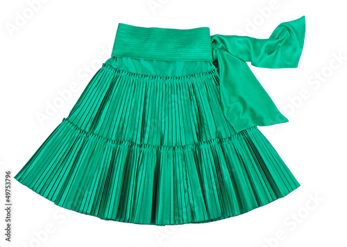 green skirt