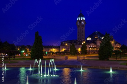 Limoges Bahnhof Nacht - Limoges station by night 01