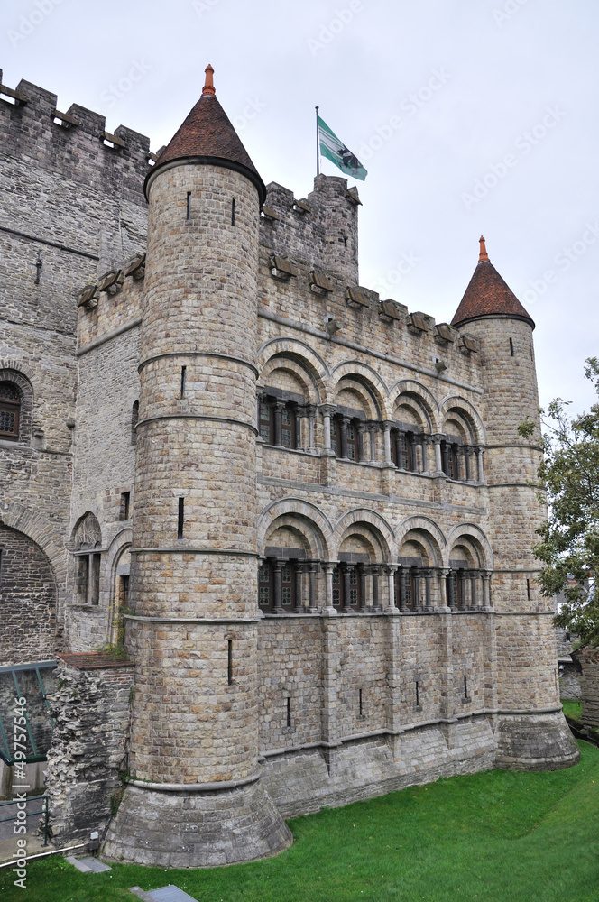 Gravesteen castle in Ghent, Belgium