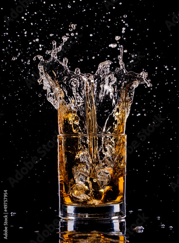 Close-up of glass with whisky