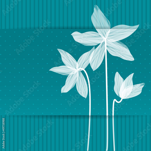 Stylized white Lillies