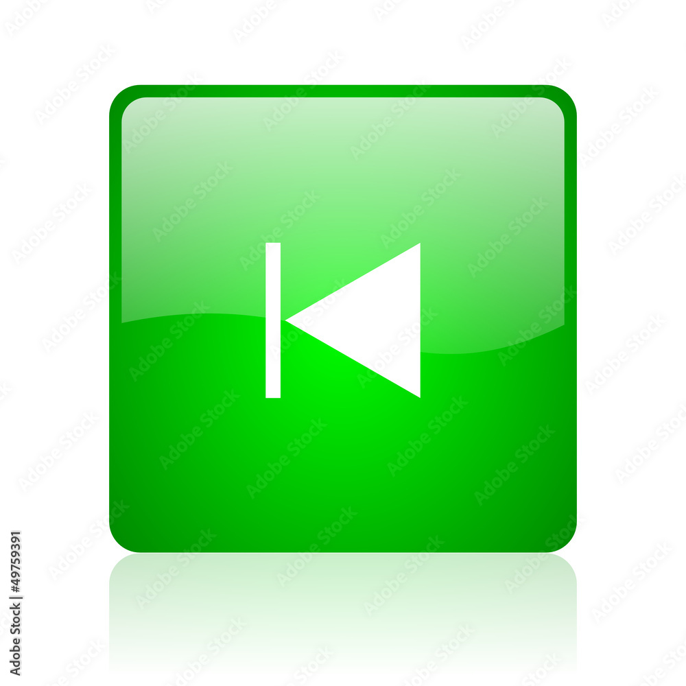 prev green square web icon on white background prev green square web icon on white background