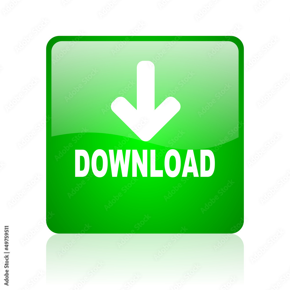 download green square web icon on white background download green square web icon on white background