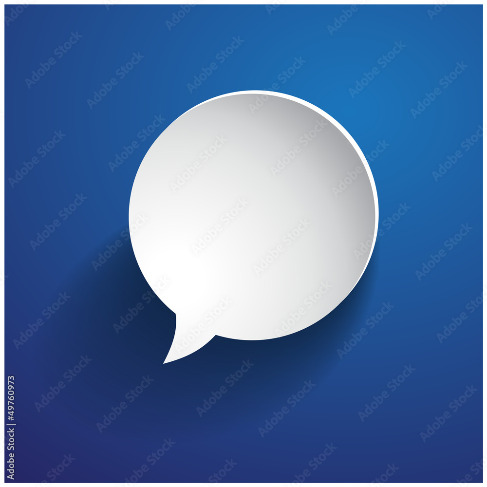 Abstract design - Speech bubble Abstract design - Speech bubble