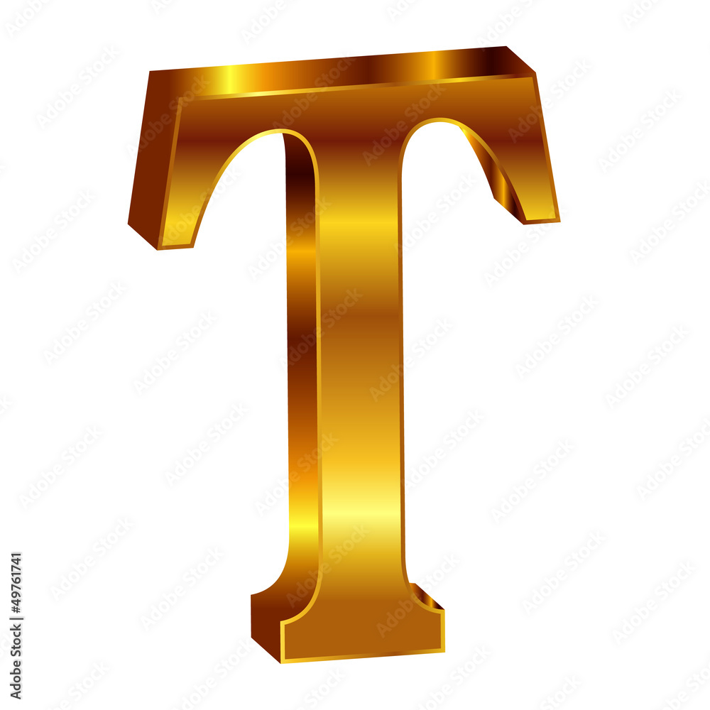 T アルファベット エンブレム 金 T アルファベット エンブレム 金
