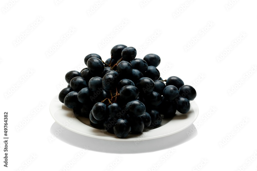 Black grapes. Black grapes.