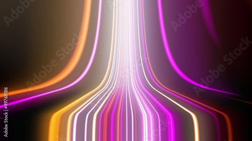 Flowing digital lines.