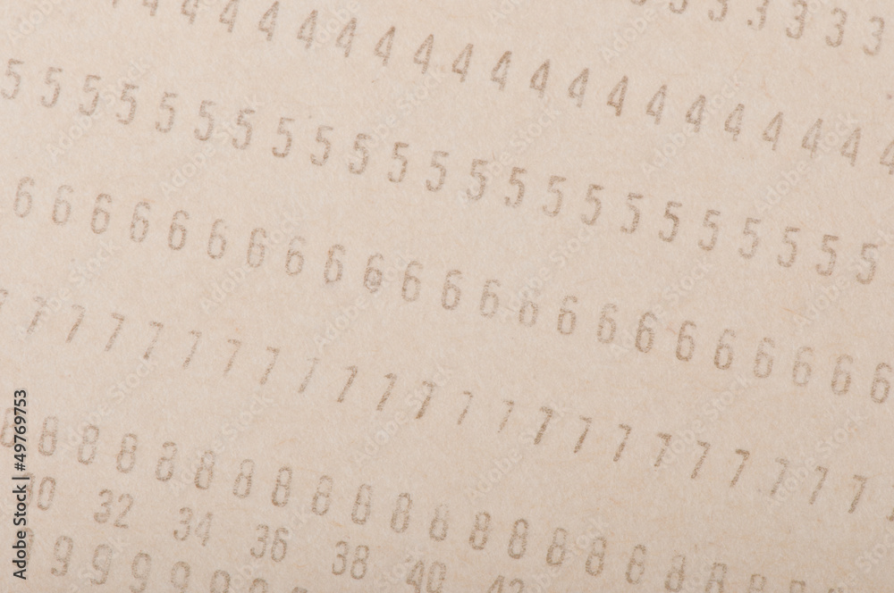 Fototapeta premium Vintage punched card