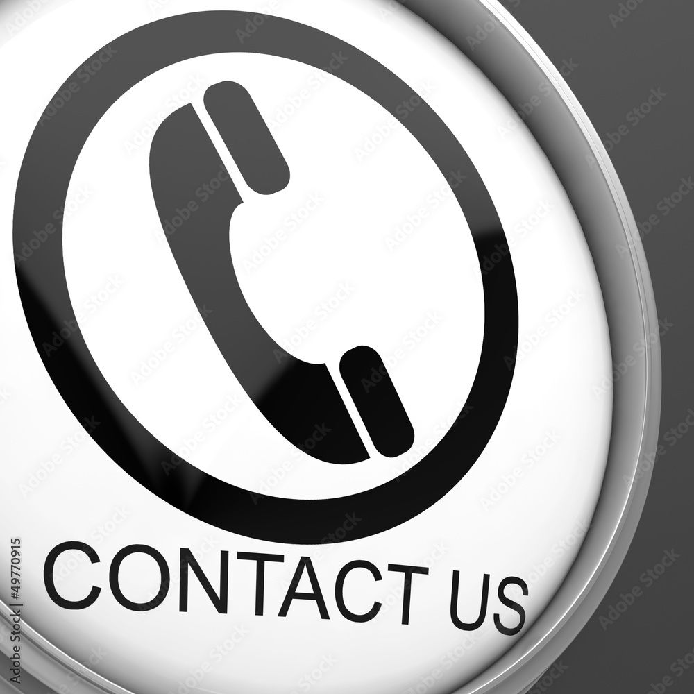 Contact Us Button Showing Customer Service Contact Us Button Showing Customer Service