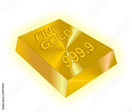 fine gold - 999.9kt (24kt) - brick