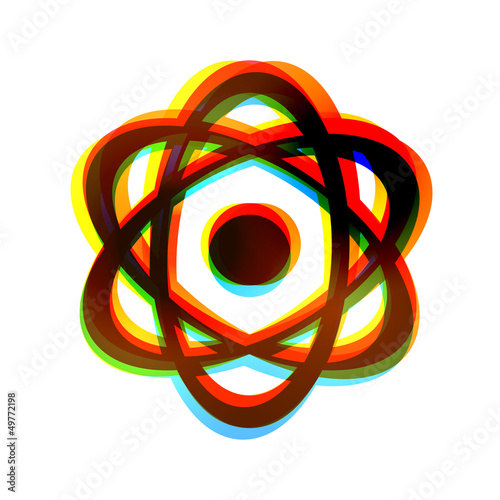 Vector abstract icon on white background. Eps10