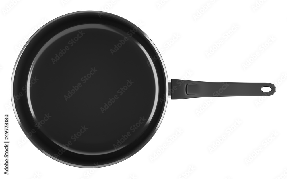 top view of single black cooking pot isolated on white backgroun top view of single black cooking pot isolated on white backgroun