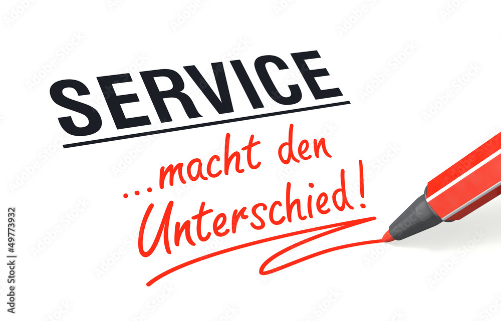 Stift- & Schriftserie: Service macht den Unterschied! Stift- & Schriftserie: Service macht den Unterschied!