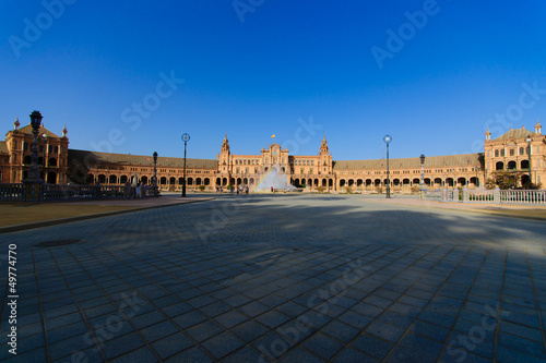 Famous Plaza de Espana, Sevilla, Spain