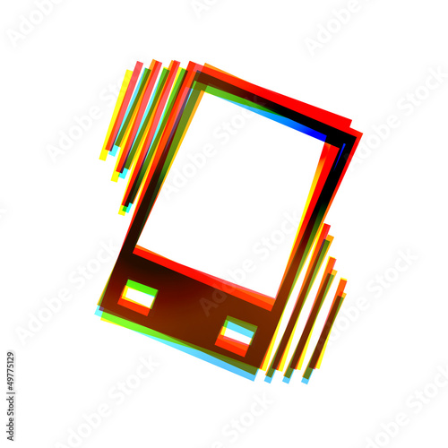 Vector abstract icon on white background. Eps10